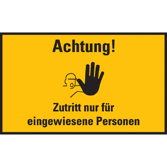 Hinweisschild Zutritt nur für eingewiesene Personen, Kunststoff, 200x300mm Hinweisschild Zutritt nur für eingewiesene Personen, Kunststoff, 200x300mm-Beschreibung lesen