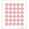 Minisymbol GHS 01 Explosive Stoffe, Polyesterfolie, selbstklebend, 20x20mm, 30/Bogen Minisymbol GHS 01 Explosive Stoffe, Polyesterfolie, selbstklebend, 20x20mm, 30/Bogen