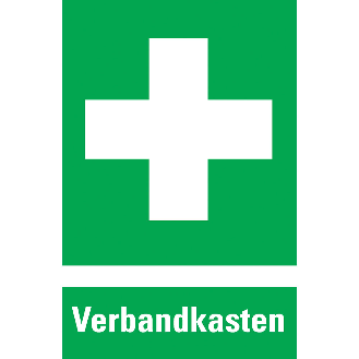 Rettungs-Kombischild Erste Hilfe, Verbandkasten, Kunststoff, 300x400mm, ASR A1.3, DIN EN ISO 7010 E003-Beschreibung lesen