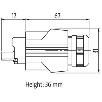 Push Pull Power connecting Câble PUR-JBZ 5x2,5 Gris 15m - 7000-99641-9621500-Lire la description