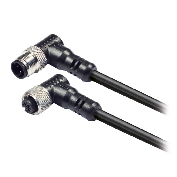 M12A Fem Coudé 5p/M12A Coudé Droit 5p; Blindé TPU Noir 5m (CAN bus) - 08000013 M12A Fem Coudé 5p/M12A Coudé Droit 5p; Blindé TPU Noir 5m (CAN bus) - 08000013-Lire la description