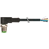 M12A Mâle Coudé 5p; Câble PUR 5x0.34 Noir Cpc 1.5m - 7000-12121-6350150