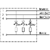 M12A Fem Coudé 4p LED PNP; Câble PVC (UL/CSA) 4x0.34 Noir 3m - 7000-12421-6140300