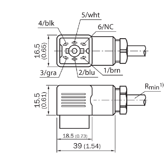 Q6 (AC) Fem Coudé; Câble PVC 6x0.25 10m - DOL-1406-W10M Q6 (AC) Fem Coudé; Câble PVC 6x0.25 10m - DOL-1406-W10M-Lire la description