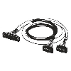 Câble E/S, 3 m, entre MIL40 et 2 x MIL20 - XW2Z-0300FH-L02 Câble E/S, 3 m, entre MIL40 et 2 x MIL20 - XW2Z-0300FH-L02