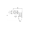 M12A Mâle Coudé 12p; Câble PVC 12x0,14 Noir 5m - 7000-19021-7020500