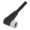 M08A Fem Coudé 4p; Câble PUR 4x0.34 Noir Cpc 5m - BCC M324-0000-10-003-PW0434-050 (BCC0AJW)