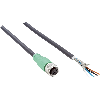 M12A Fem Droit 5p; Câble Blindé PUR 4x0.50 Noir 10m - YF2A64-100XXXXLEAX M12A Fem Droit 5p; Câble Blindé PUR 4x0.50 Noir 10m - YF2A64-100XXXXLEAX