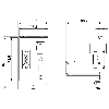 Plaque frontale avec 1×RJ45 F/F, 1xUSB type A F/F, 1x D-SUB 9 F/F - SI-FP-R1A-U1A-D1A