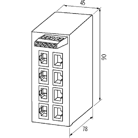 Switch Gigabit non administrable - 58176 | TREE 8TX Eco-Lire la description