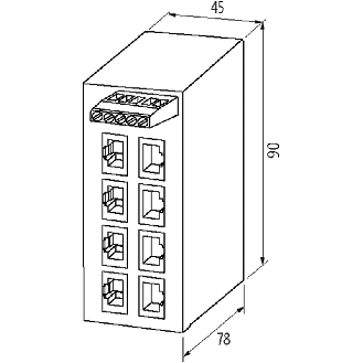 Switch Gigabit non administrable - 58176 | TREE 8TX Eco-Lire la description