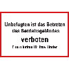 Hinweisschild Betreten des Betriebsgeländes ver..., Kunststoff, 250x350mm Hinweisschild Betreten des Betriebsgeländes ver..., Kunststoff, 250x350mm