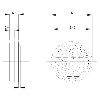 Réflecteur prismatique Ø23,5mm (Ø25,2mm) - R9 Réflecteur prismatique Ø23,5mm (Ø25,2mm) - R9