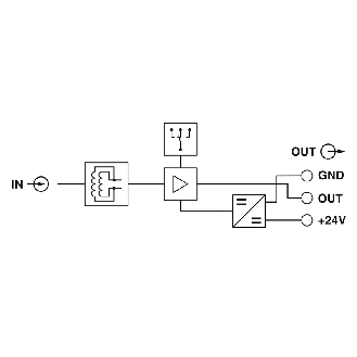 Convertisseur, courant d'entrée 0-400A, tension de sortie 0...(5) 10V - MCR-SL-S-400-U-Lire la description
