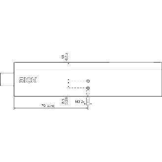 Capteur de mouvement de surface laser 50mm, TTL/RS422, 20µm/imp - NCV50B-11CC0100020-Lire la description