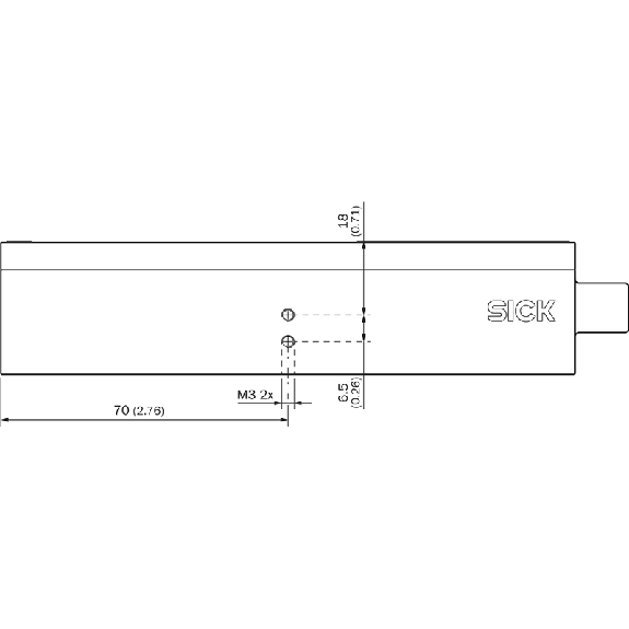 Capteur de mouvement de surface laser 50mm, TTL/RS422, 20µm/imp - NCV50B-11CC0100020 Capteur de mouvement de surface laser 50mm, TTL/RS422, 20µm/imp - NCV50B-11CC0100020-Lire la description