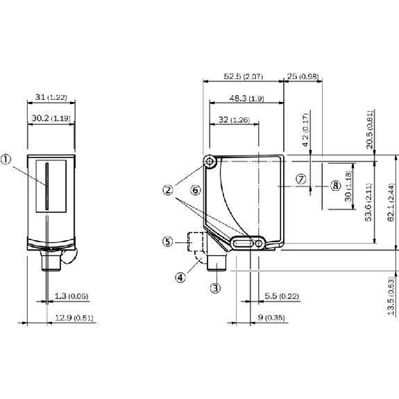 Capteur linéaire 4-20mA PNP/NPN P=20-30mm IO-Link M12 5P - AS30-EBM114I220A00 Capteur linéaire 4-20mA PNP/NPN P=20-30mm IO-Link M12 5P - AS30-EBM114I220A00-Lire la description