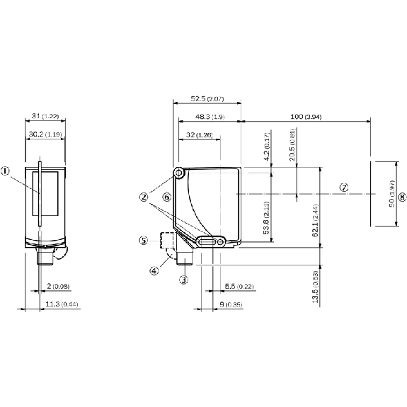 Capteur linéaire 4-20mA PNP/NPN P=90-110mm IO-Link M12 5P - AS30-EBM334I220A00 Capteur linéaire 4-20mA PNP/NPN P=90-110mm IO-Link M12 5P - AS30-EBM334I220A00-Lire la description