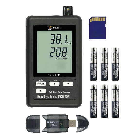 PCE Instruments Temperatur-Feuchtelogger PCE-HT110 |Temperatur, Feuchte |5 Datenlogger-Beschreibung lesen