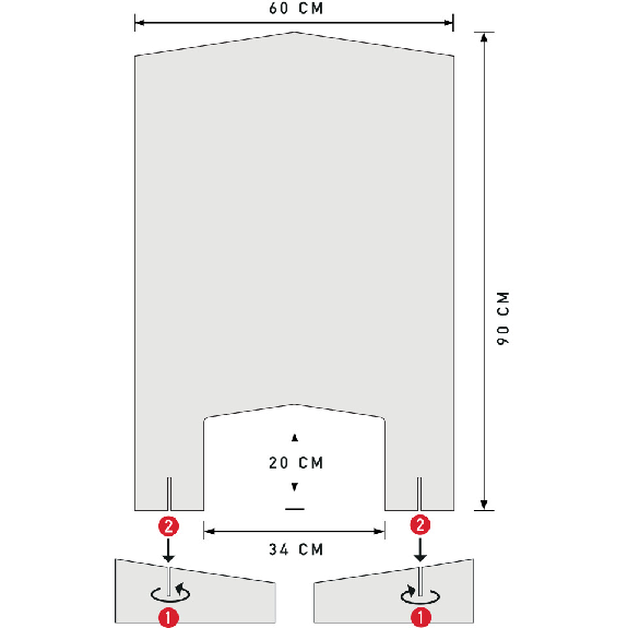 Infektionsschutzscheibe, mit Standfüßen und Durchreiche, ca.600x900mm Infektionsschutzscheibe, mit Standfüßen und Durchreiche, ca.600x900mm-Beschreibung lesen