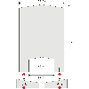 Infektionsschutzscheibe, mit Standfüßen und Durchreiche, ca.600x900mm Infektionsschutzscheibe, mit Standfüßen und Durchreiche, ca.600x900mm