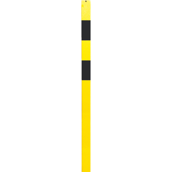 Sicherheitsabsperrpfosten zum Einbetonieren 70x70mm, 1400mm-Beschreibung lesen
