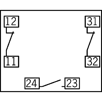 BP D'A.U SUR BOITIER,DIAM 40MM, 2NF+1NO, - ES-FB1W-XW1E-BV412MFR-YO-Lire la description