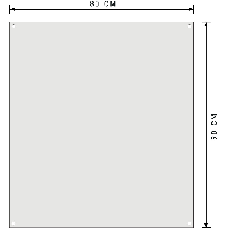 Infektionsschutzscheibe, zum Aufhängen, transparent, Kunststoff, 600x900mm-Beschreibung lesen