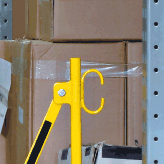 Scherensperre, mittel, gelb/schwarz, stufenlos ausziehbar bis 3,6m, 12kg-Beschreibung lesen