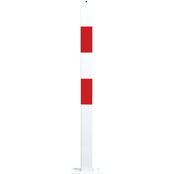 Absperrpfosten Bern, ohne Kettenöse, z.Aufdübeln, rot/reflektierend-weiß, 70x70mm, 1000mm Absperrpfosten Bern, ohne Kettenöse, z.Aufdübeln, rot/reflektierend-weiß, 70x70mm, 1000mm-Beschreibung lesen