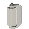 Charnière de sécurité inox 2NO+2NF rupt. lente 30°, M12 8P - HX BH22-KAMGH30