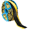 Absperrband, gelb/schwarz schraffiert, Polyethylen, 2fach fadenverstärkt, 250m/Rolle Absperrband, gelb/schwarz schraffiert, Polyethylen, 2fach fadenverstärkt, 250m/Rolle