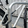 Fahrrad-Anlehnbügel Proof, zum Aufdübeln, feuerverzinkt, Stahl, 900x800mm Fahrrad-Anlehnbügel Proof, zum Aufdübeln, feuerverzinkt, Stahl, 900x800mm