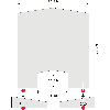 Infektionsschutzscheibe, mit Standfüßen und Durchreiche, ca.800x900mm