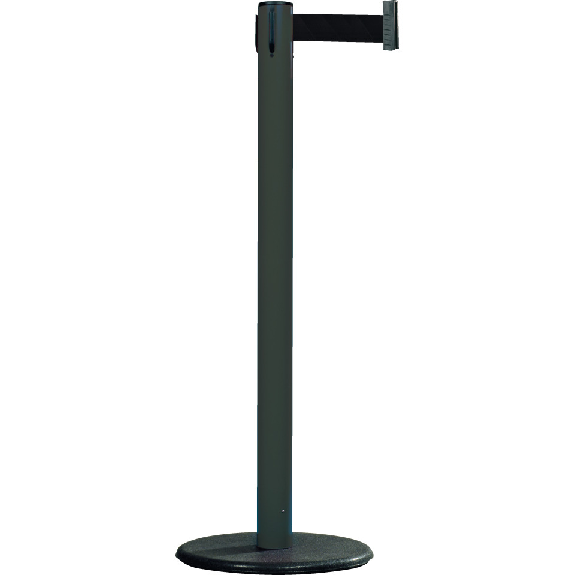 RS-GUIDESYSTEMS Gurtpfosten Indoor, anthrazit, Kunststoff, Gurt schwarz, 50mm, 2,3m RS-GUIDESYSTEMS Gurtpfosten Indoor, anthrazit, Kunststoff, Gurt schwarz, 50mm, 2,3m-Beschreibung lesen