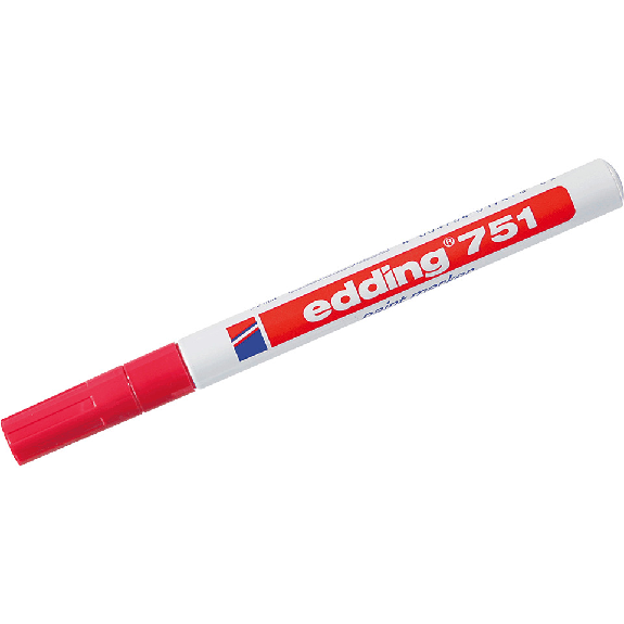 edding Lackmarker 751, wisch- und wasserfest, rot, Strichstärke ca. 2mm, 3/VE edding Lackmarker 751, wisch- und wasserfest, rot, Strichstärke ca. 2mm, 3/VE-Beschreibung lesen