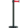 RS-GUIDESYSTEMS Gurtpfosten Indoor, anthrazit, Kunststoff, Gurt rot, 50mm, 2,3m RS-GUIDESYSTEMS Gurtpfosten Indoor, anthrazit, Kunststoff, Gurt rot, 50mm, 2,3m