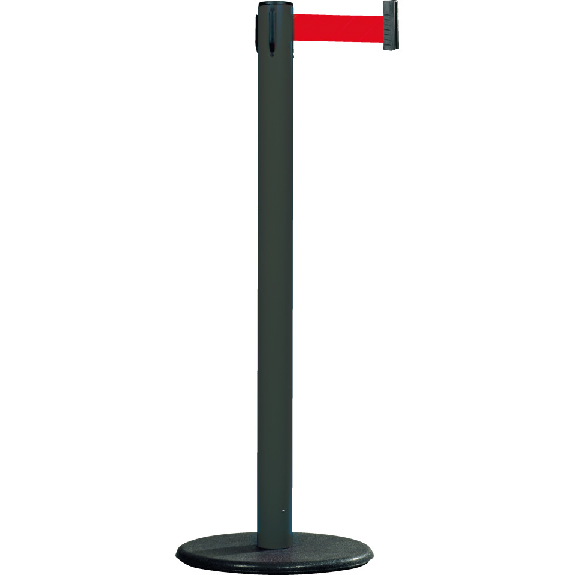RS-GUIDESYSTEMS Gurtpfosten Indoor, anthrazit, Kunststoff, Gurt rot, 50mm, 2,3m RS-GUIDESYSTEMS Gurtpfosten Indoor, anthrazit, Kunststoff, Gurt rot, 50mm, 2,3m-Beschreibung lesen
