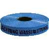 Trassenwarnband Achtung Wasserleitung, blau, Polyethylen, 40mm, 250m/Rolle