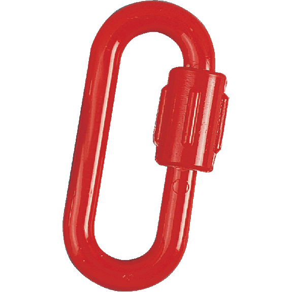 Schraubenkettenglieder, mit Gewinde-Überwurfmutter, rot, Ø 6mm, 10/VE Schraubenkettenglieder, mit Gewinde-Überwurfmutter, rot, Ø 6mm, 10/VE-Beschreibung lesen