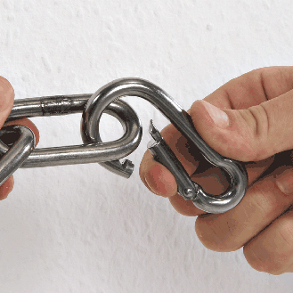 Karabinerhaken, Edelstahl, Ø 10mm, 20/VE-Beschreibung lesen