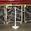 Kettenständer-Set Intern Medi, 6-tlg., mit Standfuß, weiß, Kunststoff, H 900mm