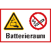 Hinweisschild Batterieraum, Kunststoff, 200x300 mm