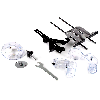 Fraiseuse combinée sans fil DeWalt DCW604NT 18V brushless 1/4" 30mm 55mm + guide parallèle + coffret - sans batterie - sans chargeur