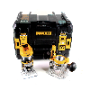 Fraiseuse combinée sans fil DeWalt DCW604NT 18V brushless 1/4" 30mm 55mm + guide parallèle + coffret - sans batterie - sans chargeur
