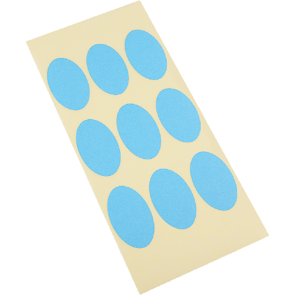 Etikett, oval, beschriftbar, hellblau, Haftpapier, ablösbar, 90x53mm, 4/Bogen Etikett, oval, beschriftbar, hellblau, Haftpapier, ablösbar, 90x53mm, 4/Bogen-Beschreibung lesen
