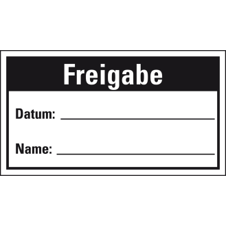 Qualitätsaufkleber Freigabe, Haftpapier, ablösbar, 40x25mm, 250/Rolle-Beschreibung lesen