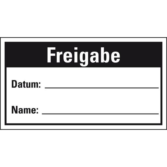 Qualitätsaufkleber Freigabe, Haftpapier, ablösbar, 40x25mm, 250/Rolle-Beschreibung lesen