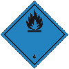 Verpackungskennzeichen Kl.4.3 Entz.Festst., Folie, seewasserbeständig, 50x50mm, 500/Rolle, IMDG-Code, GGVSEB, ADR Verpackungskennzeichen Kl.4.3 Entz.Festst., Folie, seewasserbeständig, 50x50mm, 500/Rolle, IMDG-Code, GGVSEB, ADR