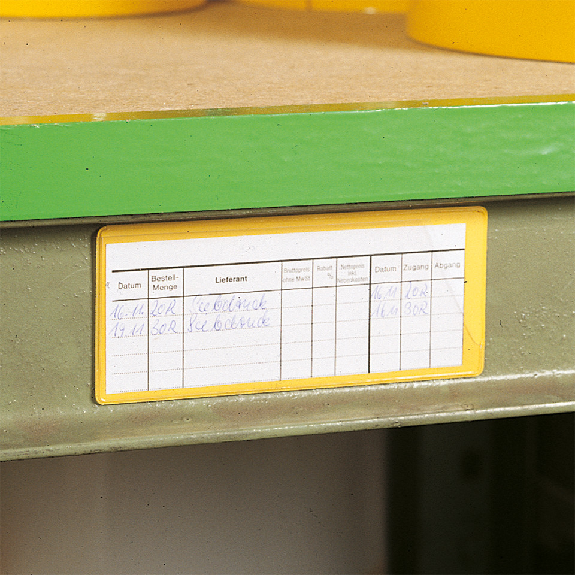 coroset magnetische Etikettenhalter, gelb, 220x81mm, 50/VE coroset magnetische Etikettenhalter, gelb, 220x81mm, 50/VE-Beschreibung lesen